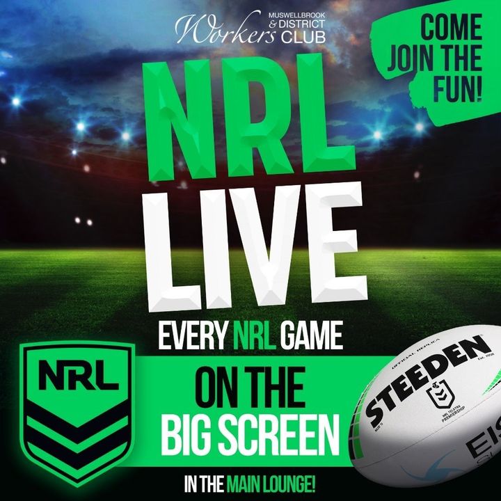 Featured image for “Immerse yourself in the action of the NRL at The Workies!”
