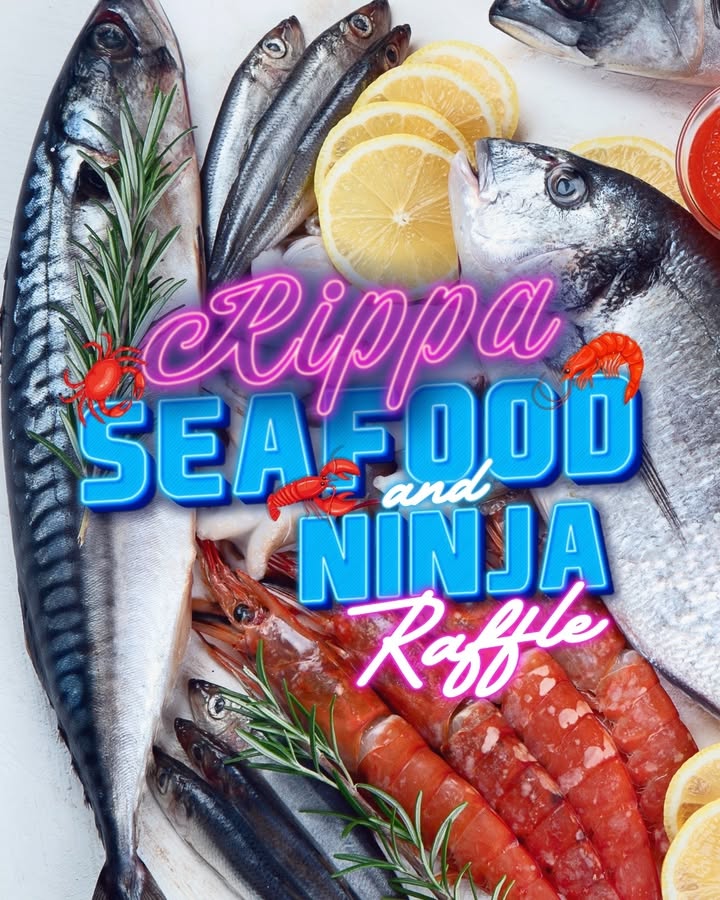 Featured image for “Rippa Seafood & Ninja Raffle – Saturday 29th March”