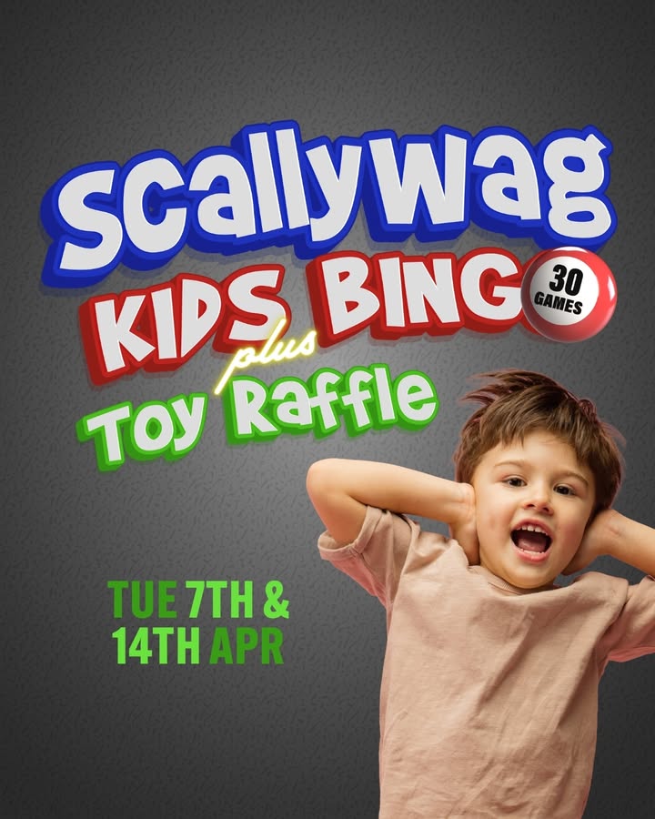 Featured image for “Scallywag Kids Bingo at Muswellbrook Workers Club – April 7 & 14”