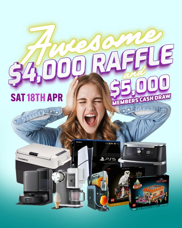 Featured image for “$4k Raffle and $5k Members Cash Draw at Muswellbrook Workers Club”