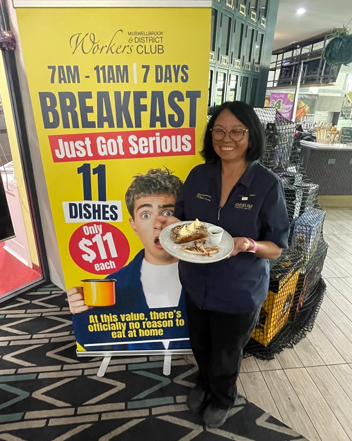 Featured image for “New Sweet Breakfast Menu at Muswellbrook Workers Club”