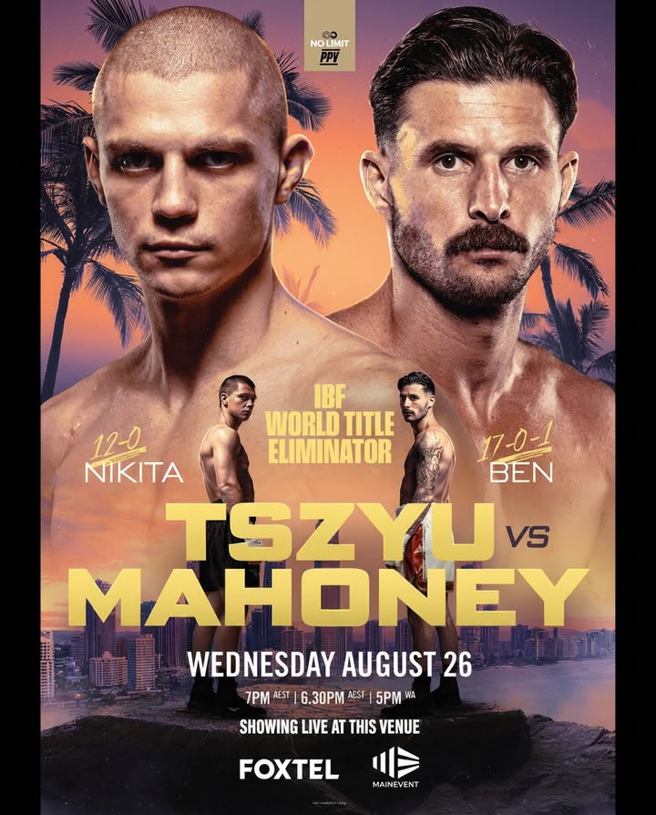 Featured image for “Watch Tszyu vs Mahoney Live at Muswellbrook Workers Club”