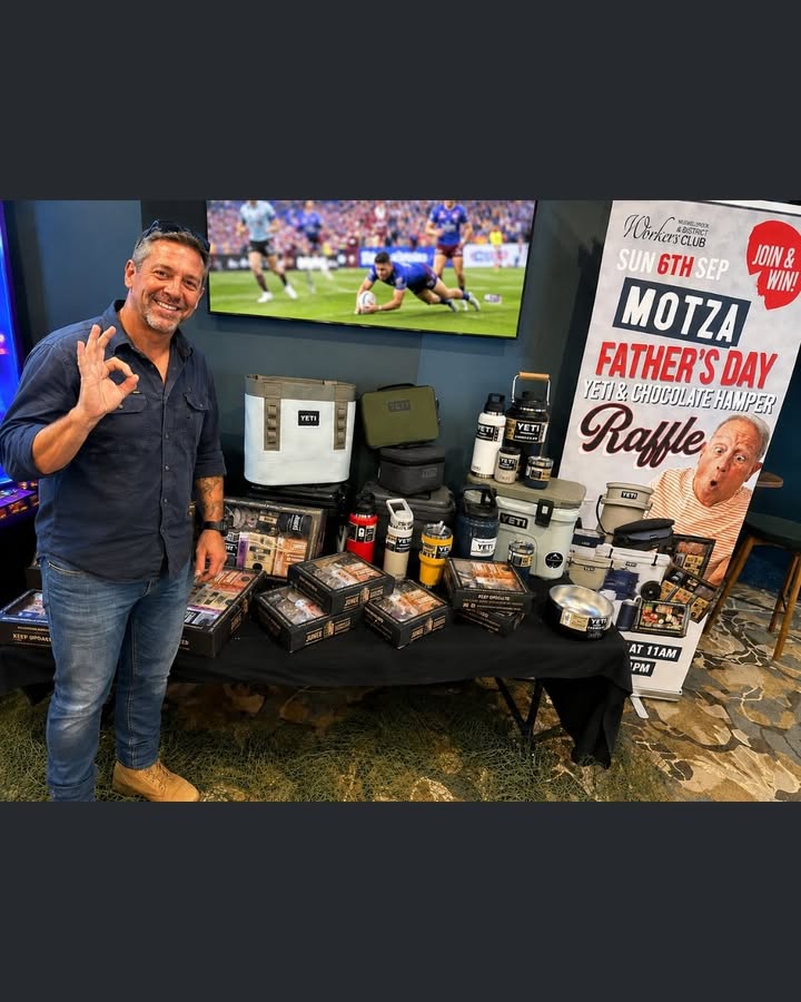 Featured image for “Father’s Day Motza Raffle with YETI Prizes at Muswellbrook Workers Club”