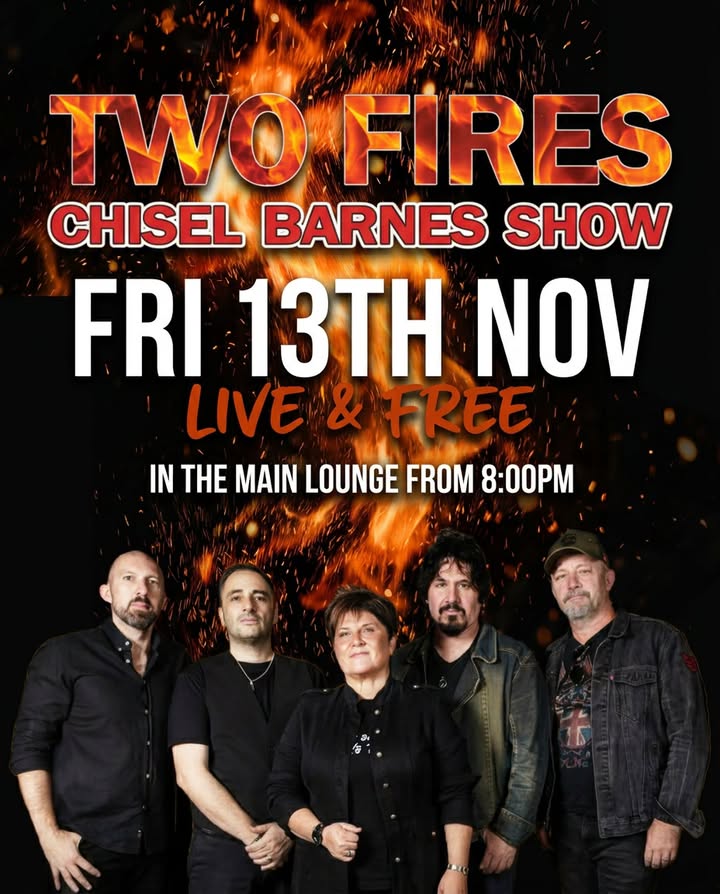 Featured image for “Two Fires Chisel Barnes Tribute Show at Muswellbrook Workers Club”