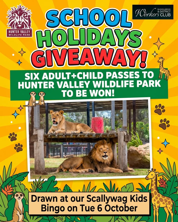 Featured image for “Win Wildlife Park Passes at Scallywag Kids Bingo”