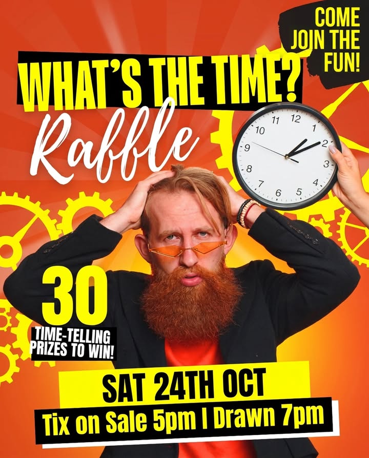 Featured image for “What’s The Time? Raffle at Muswellbrook Workers Club”