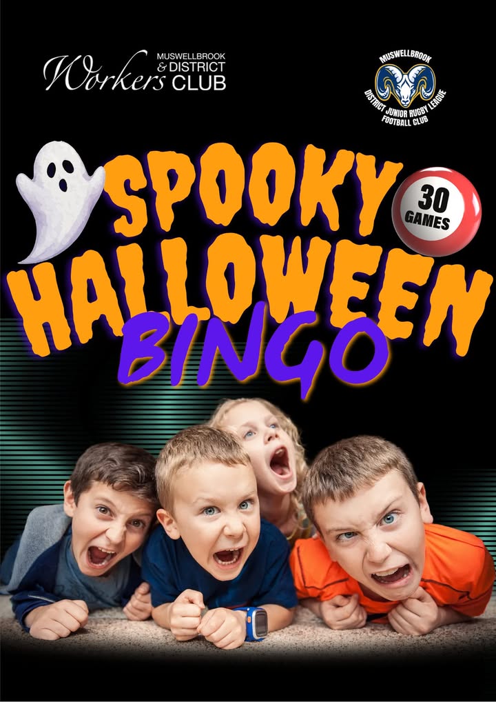 Featured image for “Spooky Halloween Bingo Night at Muswellbrook Workers Club”
